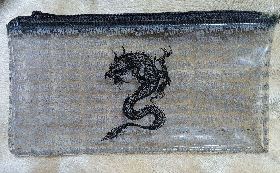 希少　Jean Paul GAULTIER クリアポーチ　ゴルチエ展　ドラゴン