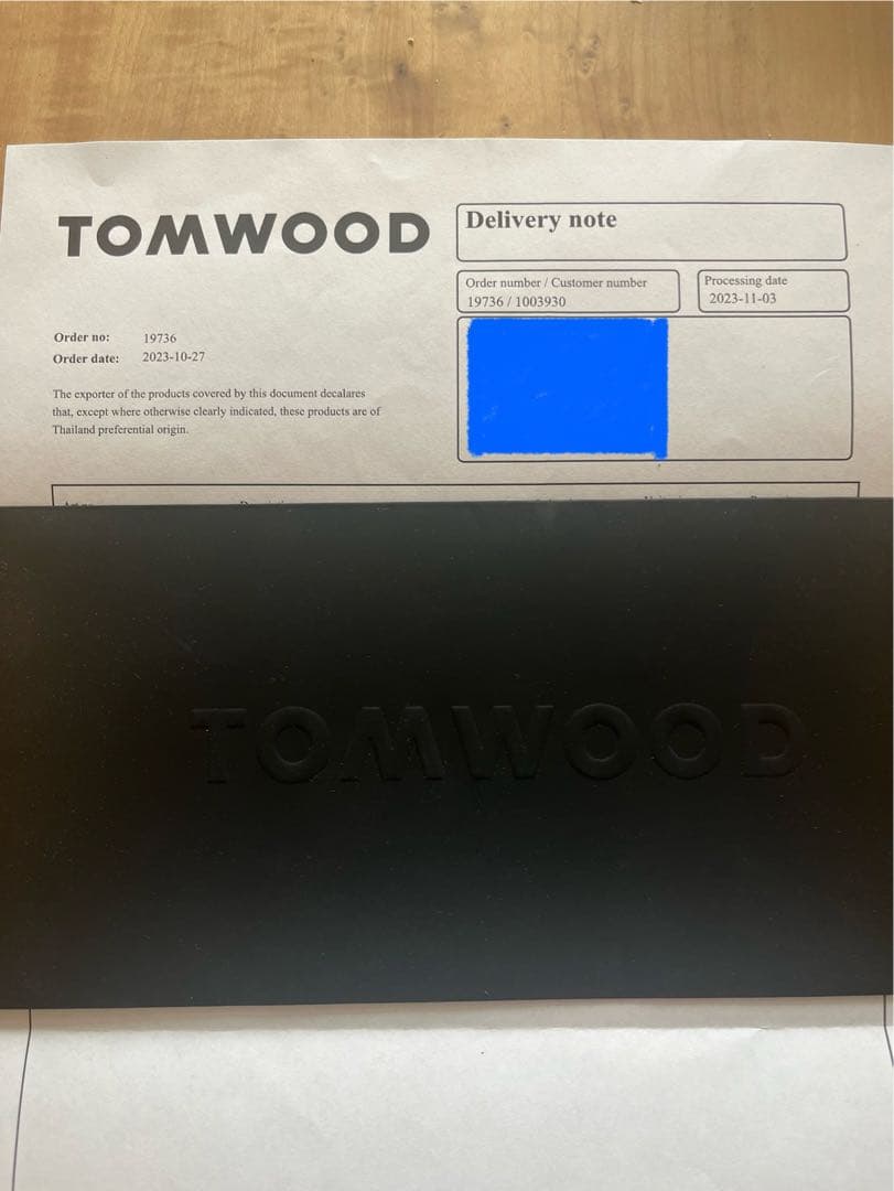 Tom wood Onyx ピアス　未使用品