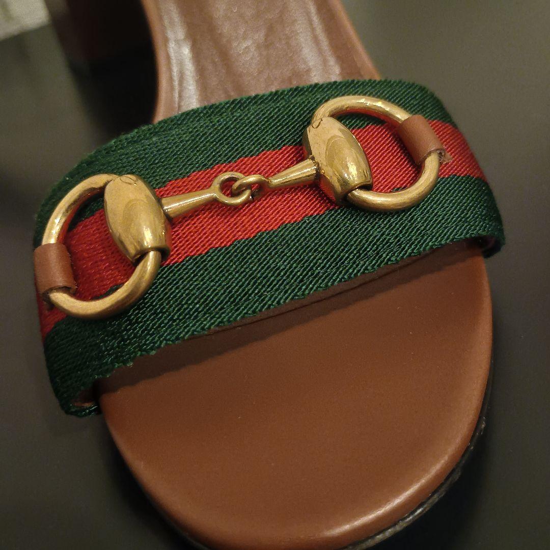 GUCCI グッチ サンダル シェリーライン ホースビット 37.5