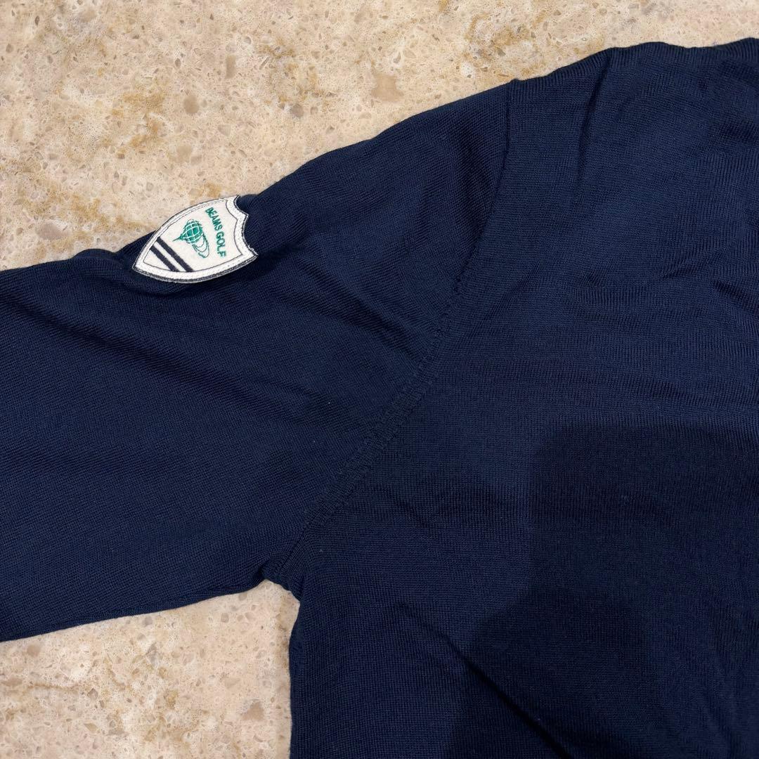 BEAMS GOLF エアシャット 裏付き スフィダンテ 防風 ニット