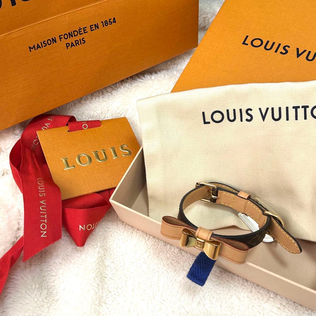 【試着のみ】LOUIS VUITTON ルイ・ヴィトン　リボン　首輪
