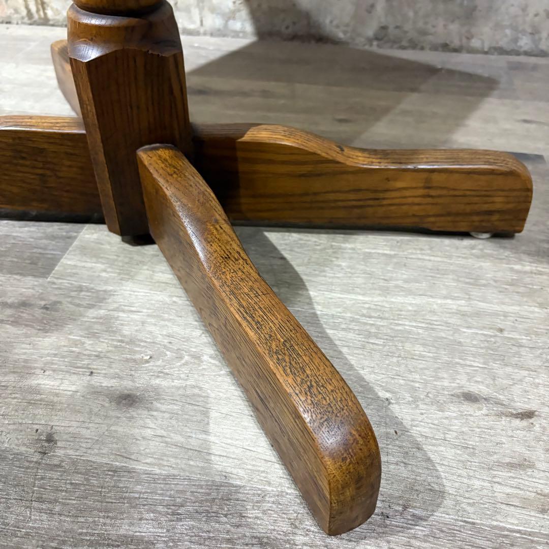 カフェテーブル　センターテーブル　オーク材　②