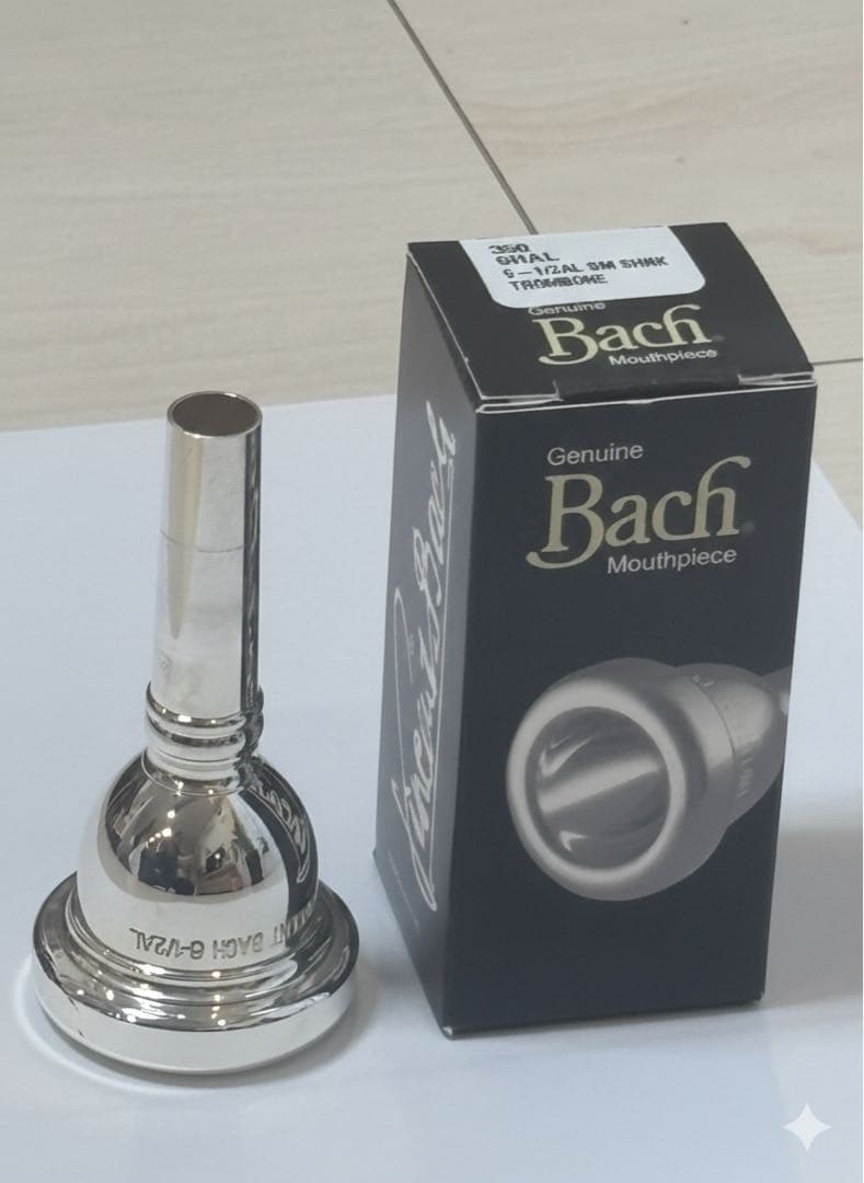 ★極美品★Bach 細管トロンボーンマウスピース 6-1/2AL 3506HAL