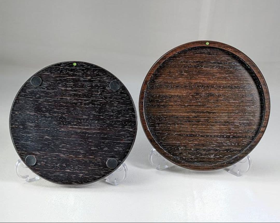 未使用　漆硯（しっけん）　蓋は古紫檀に拭き漆技法　盛絵漆　伝統美術工芸　題：春宴