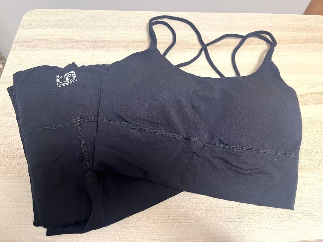 Intimissimi モダールヨガウェア上下 #ブラックS