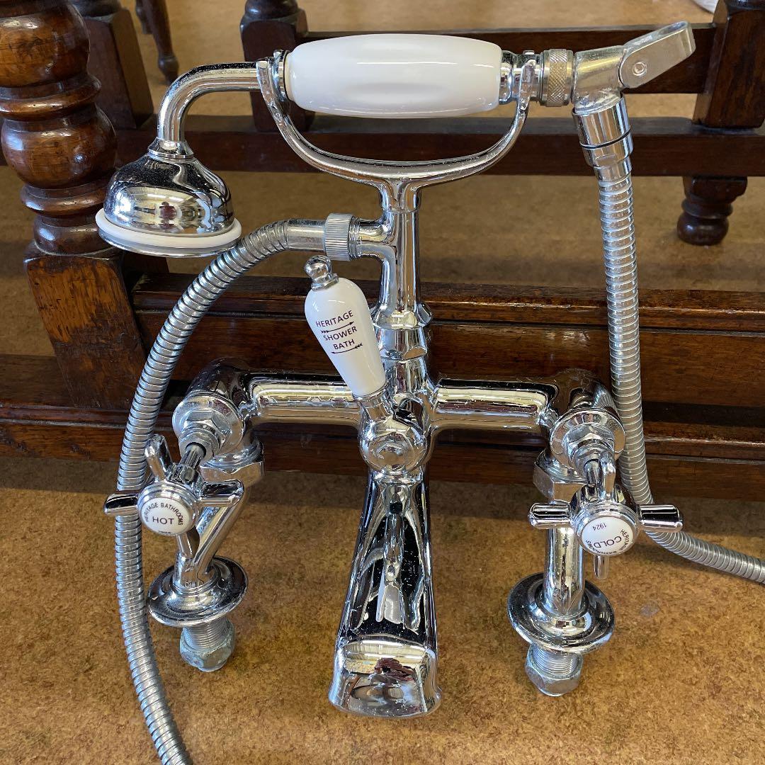 クラシックテレフォンシャワー　アンティークシャワー混合水栓