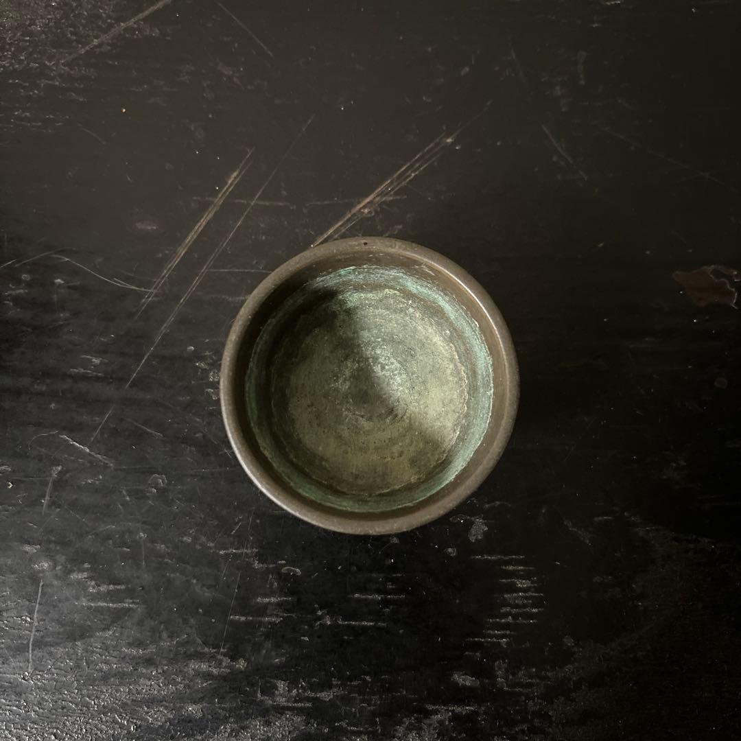 古銅六器 真鍮　盃 ぐい呑み　酒器　仏教美術 古美術 アンティーク　李朝