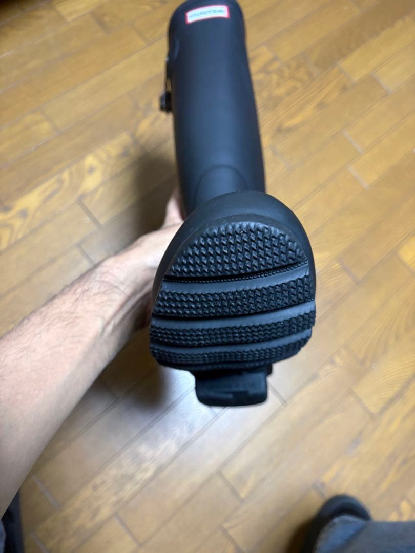 HUNTER ハンター ブラック ロングレインブーツ UK 5(24cm)