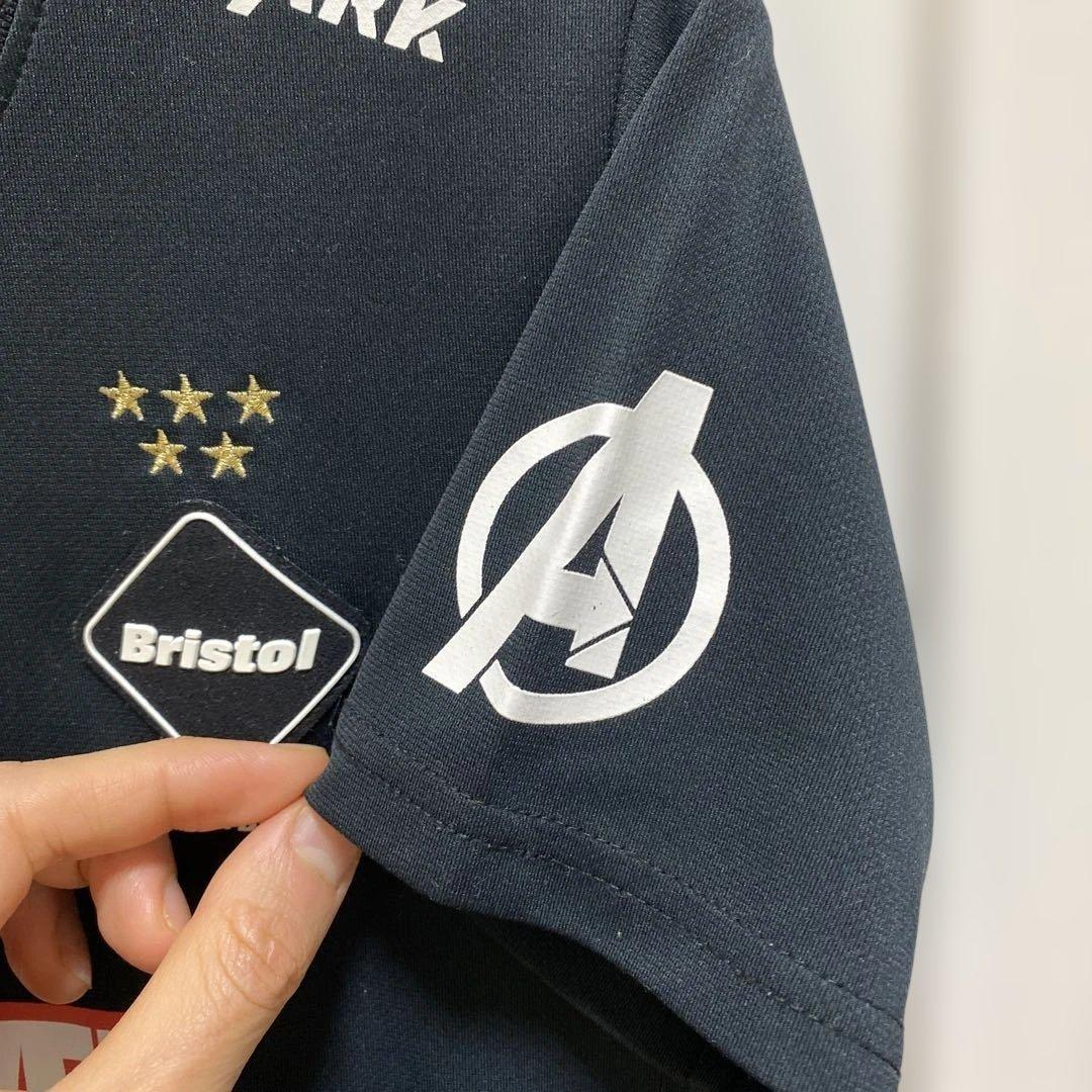 F.C.R.B. マーベルコラボ キッズLサイズ　ブラック