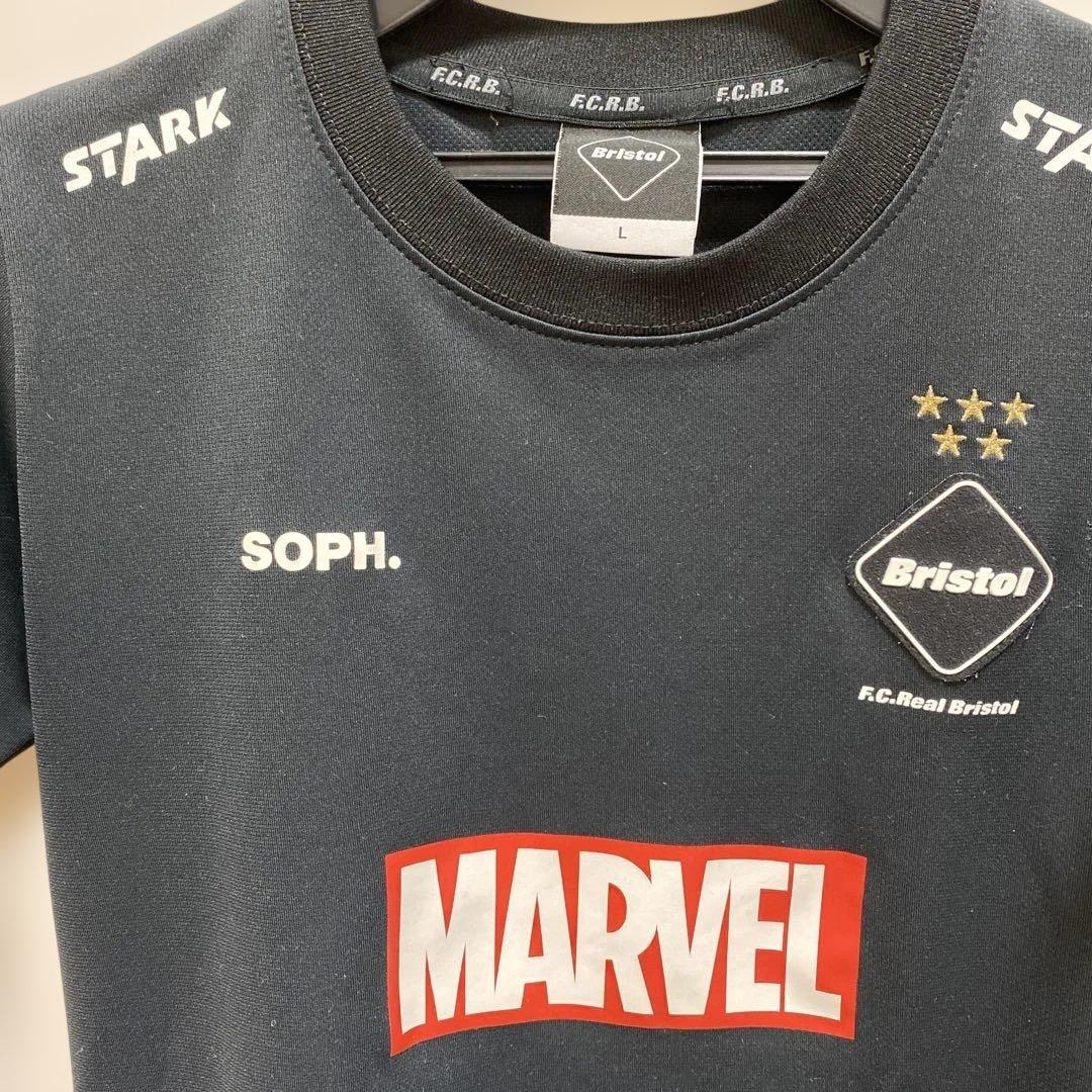 F.C.R.B. マーベルコラボ キッズLサイズ　ブラック
