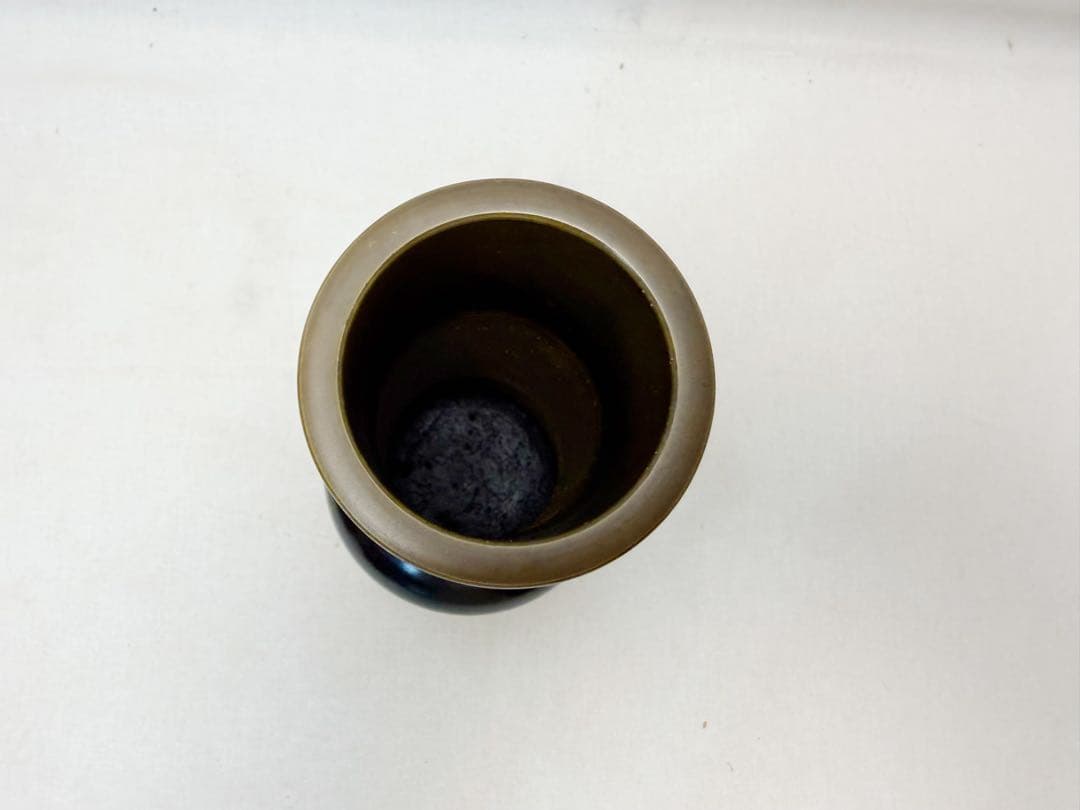 茶道具 鋳師 金森淨栄作 唐銅 皆具 環付水指 建水 杓立 蓋置 共箱