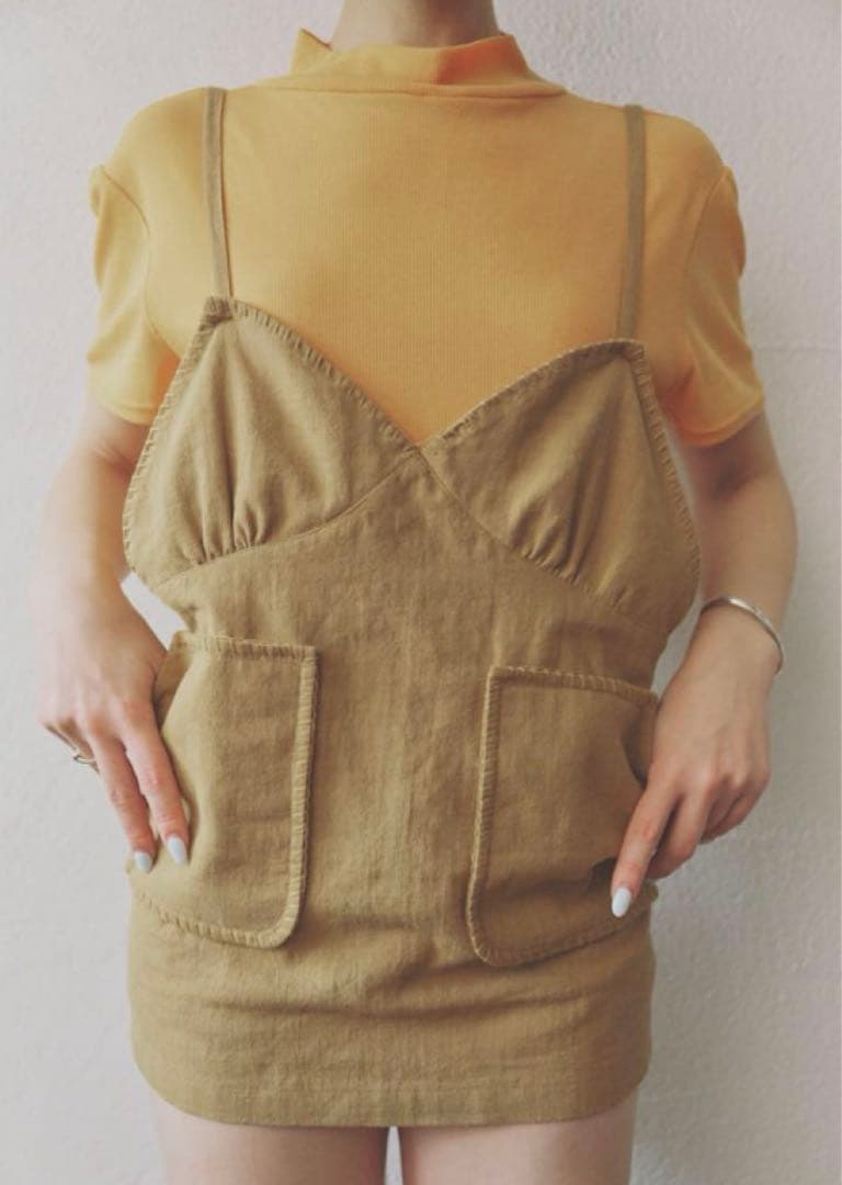 値下げ！　Papier パピエ　2025 ss エプロン　apron