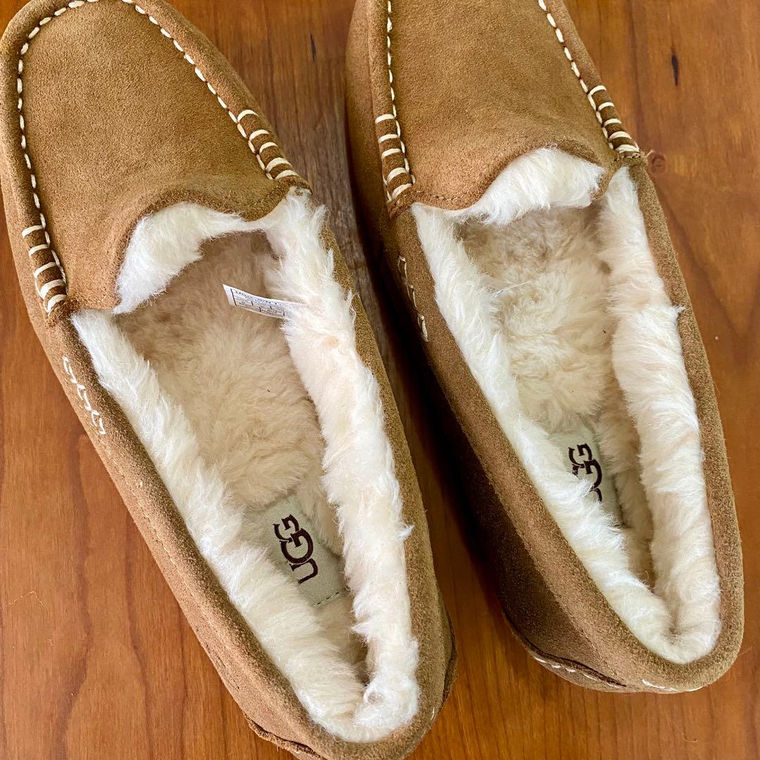 新品未使用UGG アンスレー チェスナット　モカシン スエード 25センチUS8