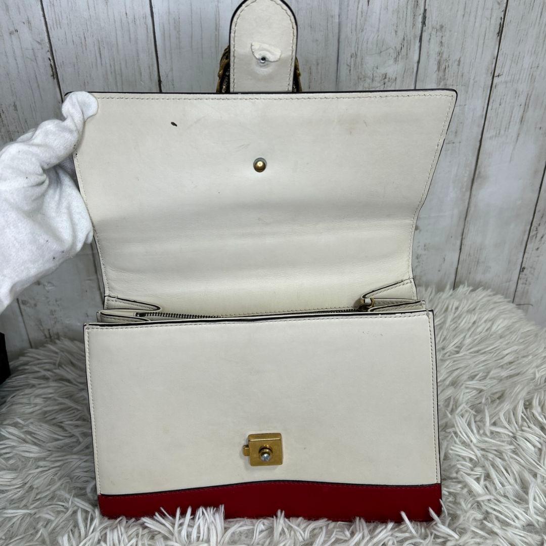 GUCCI バンブー ディオニュソス ミディアム ハンドバッグ　レザー