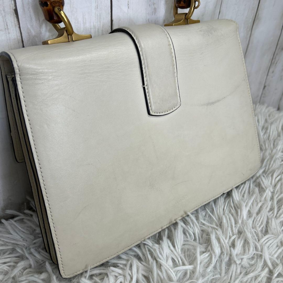 GUCCI バンブー ディオニュソス ミディアム ハンドバッグ　レザー