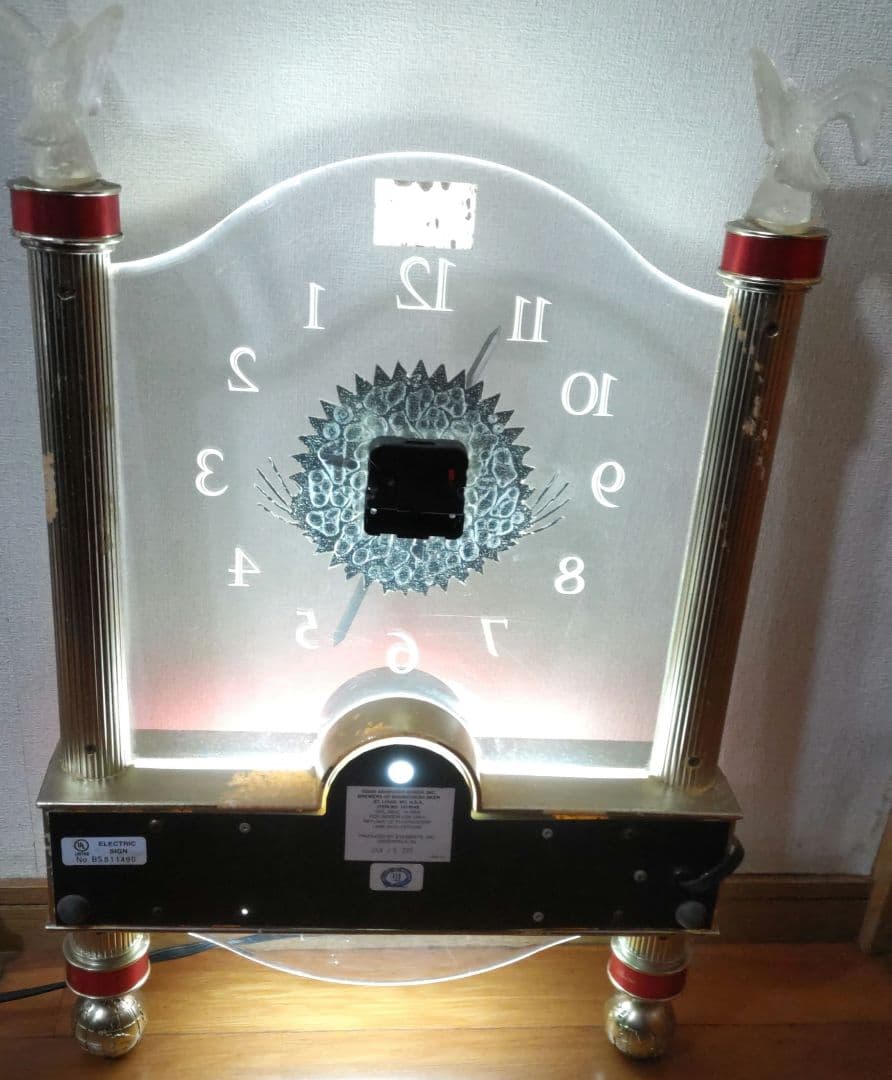 Budweiser ライト付き壁掛け時計