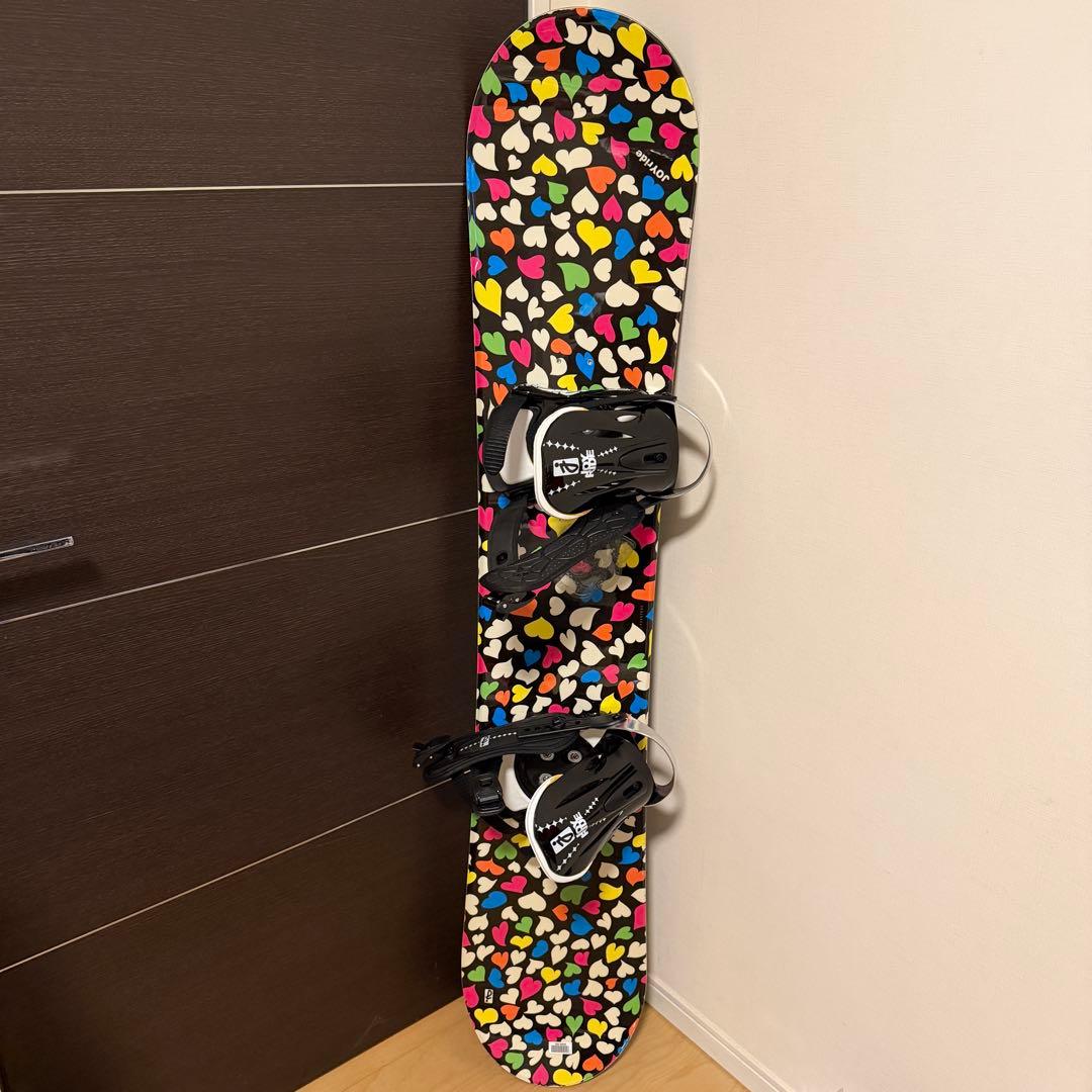 JOYRIDE ★スノーボード　150cm ハート柄　ビンディング