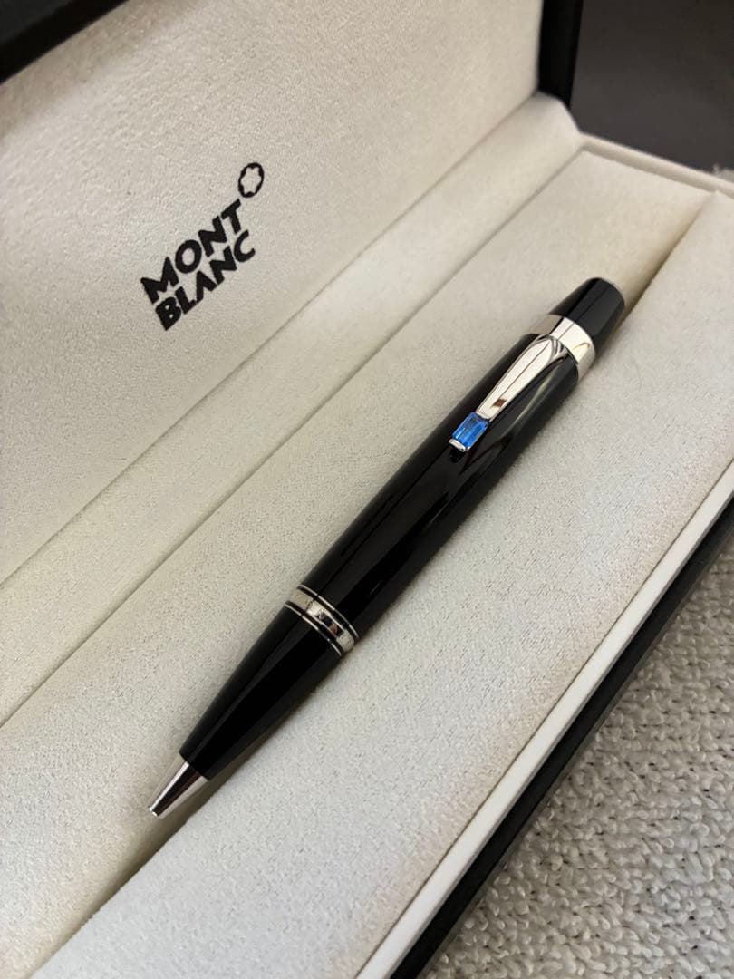 ◾️プラチナ◾️モンブラン◾️ボエム ボールペン◾️ブルーストーン◾️化粧箱付属◾️筆記良◾️