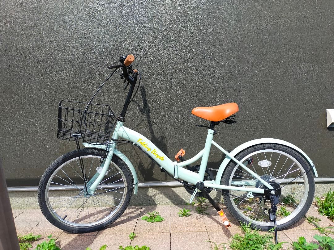 折りたたみ自転車　20インチ　シマノ6段変速　 ミントグリーン　2025年