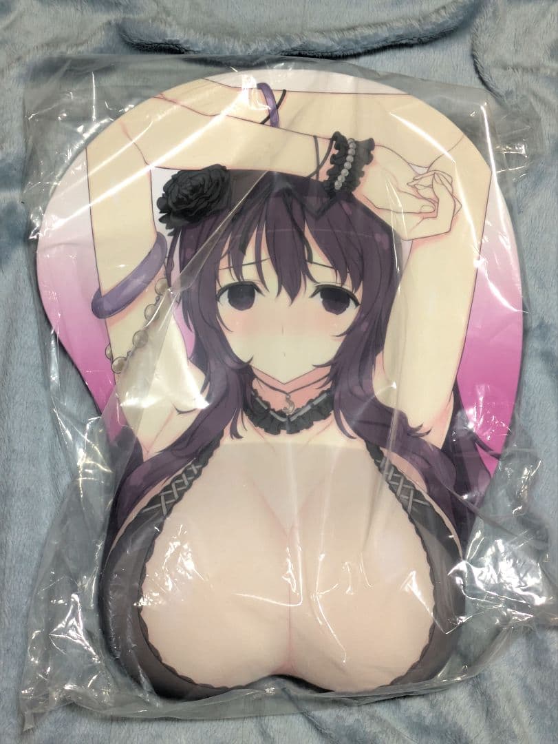 【新品・値下げなし】　紫　閃乱カグラ　等身大おっぱいマウスパッド