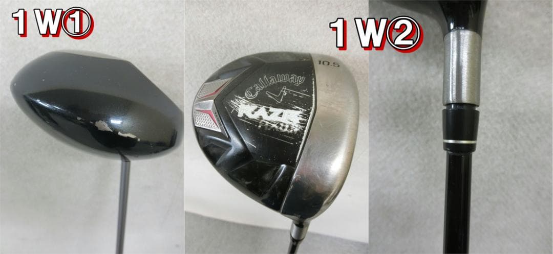 b721初心者必見 キャロウェイ 等メンズゴルフ１０本ハーフセット※Ｄｒ２本入り