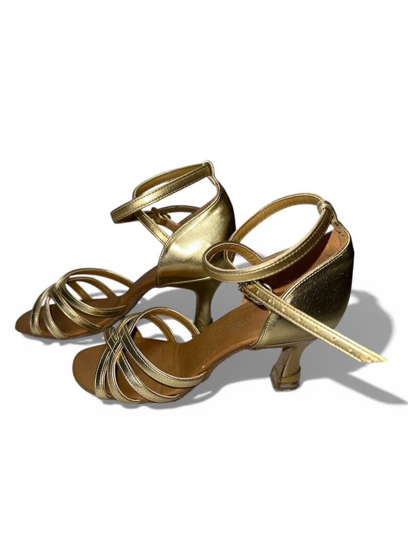 International dance shoes ゴールド ラテン 社交ダンス