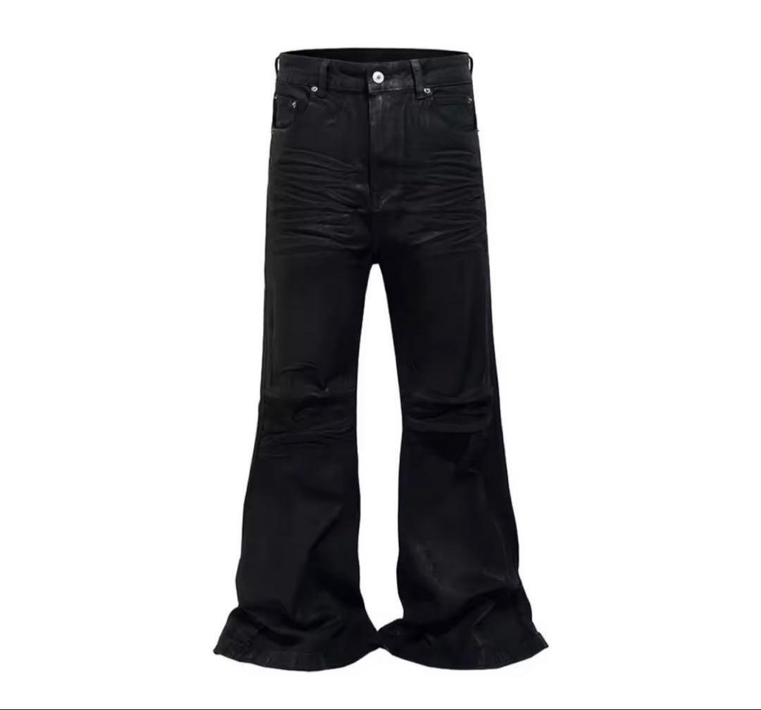 00s Archive Flare Denim Pants –Oil Black