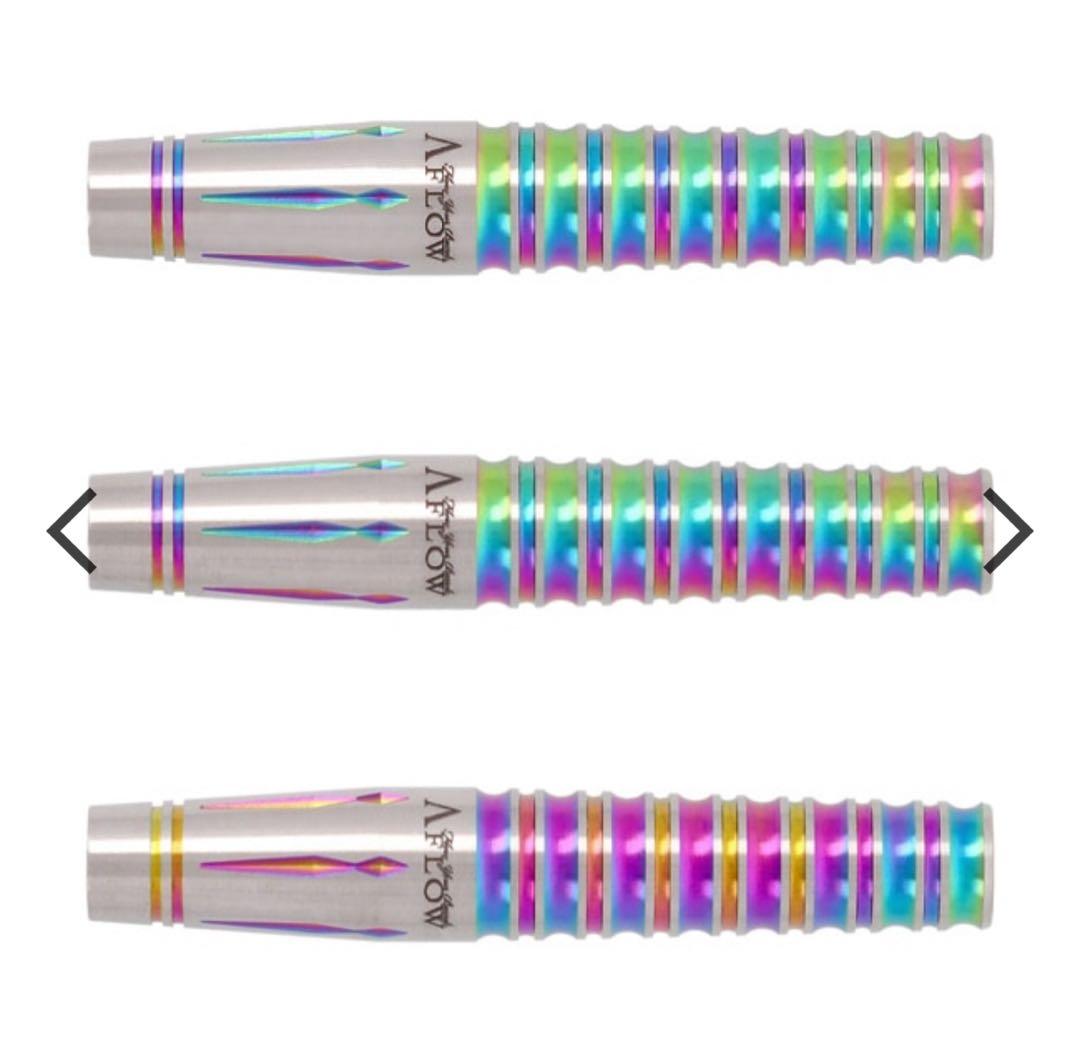 ダイナスティー　A FLOW リエル7 バレル　シャフト　虹色　ダーツセット