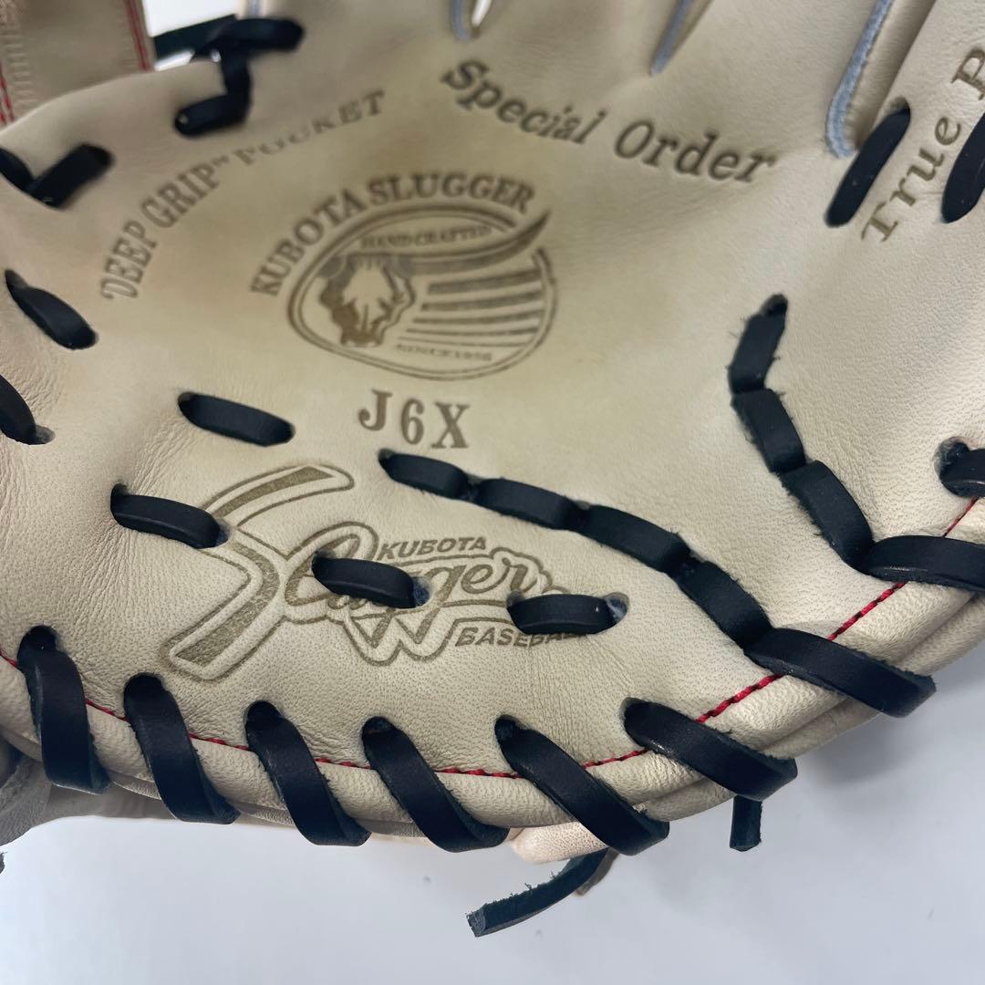 希少 久保田スラッガー 限定ジュニア軟式グローブ クリーム色 J6X型