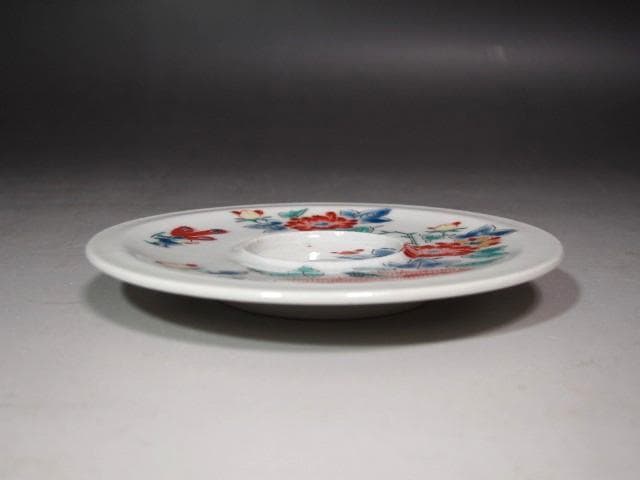 ★　13代柿右衛門　錦牡丹絵皿　五客★x617