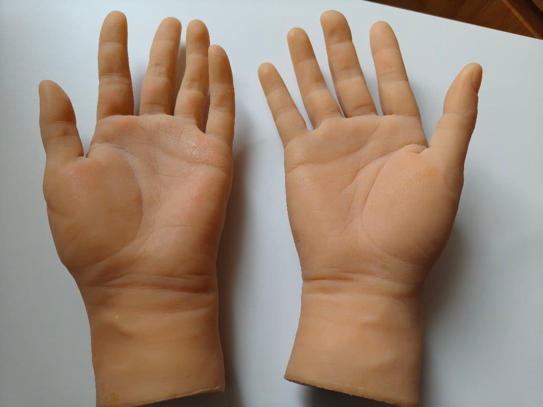 ハンドモデル 左手右手セットシリコン マネキン 模型 男性