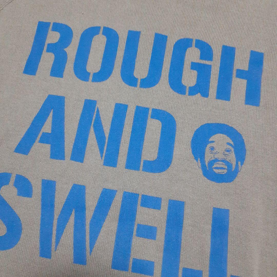 rough and swell ラフアンドスウェル　両面ロゴ　ニットセーター
