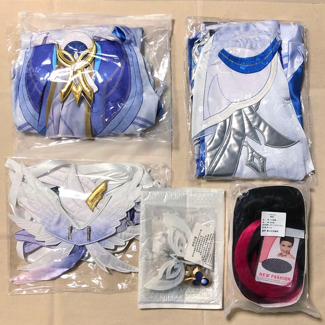 原神　コロンビーナ コスプレ衣装　L ウィッグ付