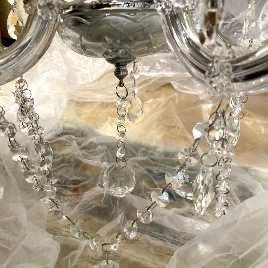 アートワークスタジオ シャンデリア 5灯 クリスタル 照明 リモコン付き