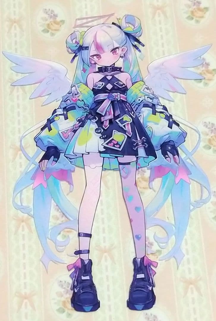 廃盤品✩J672＃羽翼彩虹(PET)y2k切り売り海外人物女の子AIマステ