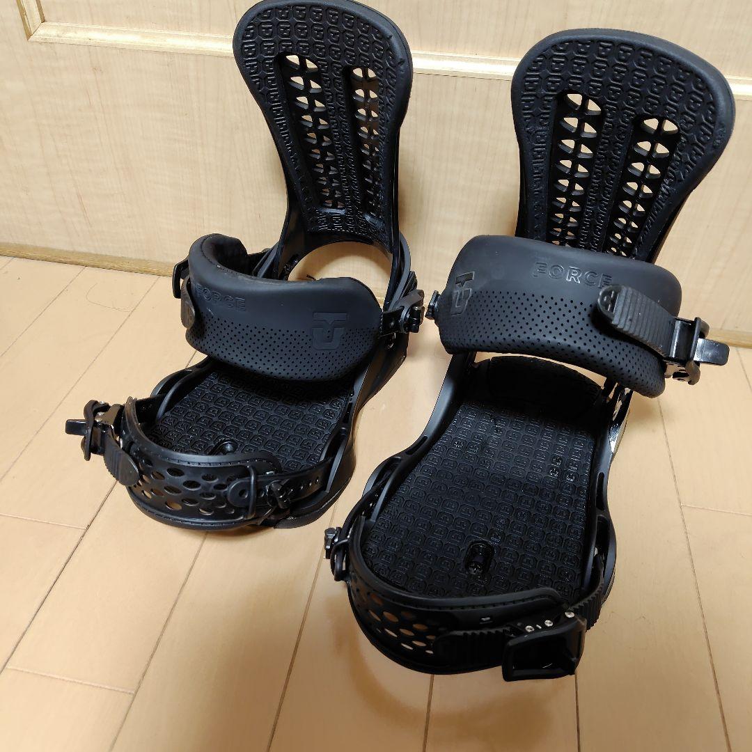 1回使用のみ。UNION FORCE スノーボードビンディング ブラック(М)