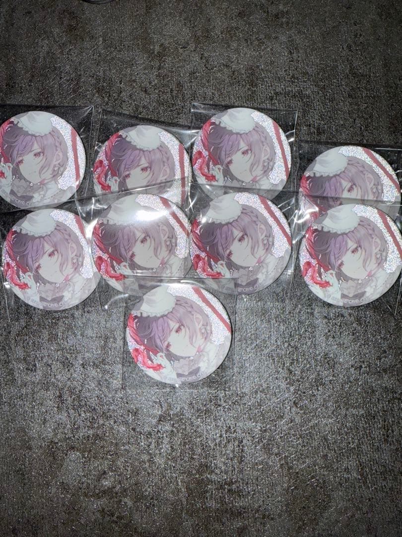 プロセカ　グリッター缶バッジ　48c　絵名　化けの花