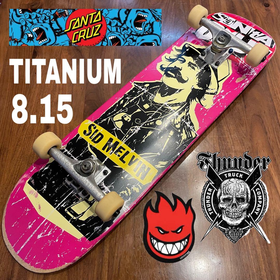 サンタクルーズ　スケートボード　スケボー　サンダー　チタニウム　スピットファイア