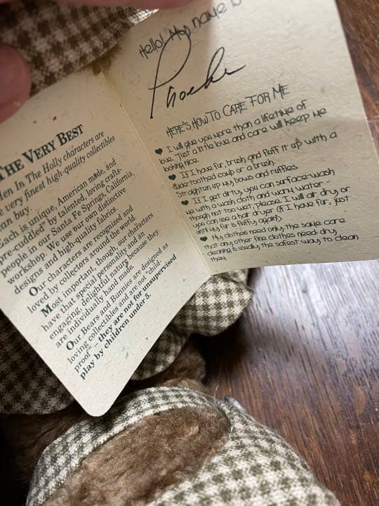 The Hen in the holly テディベア　アメリカンカントリードール