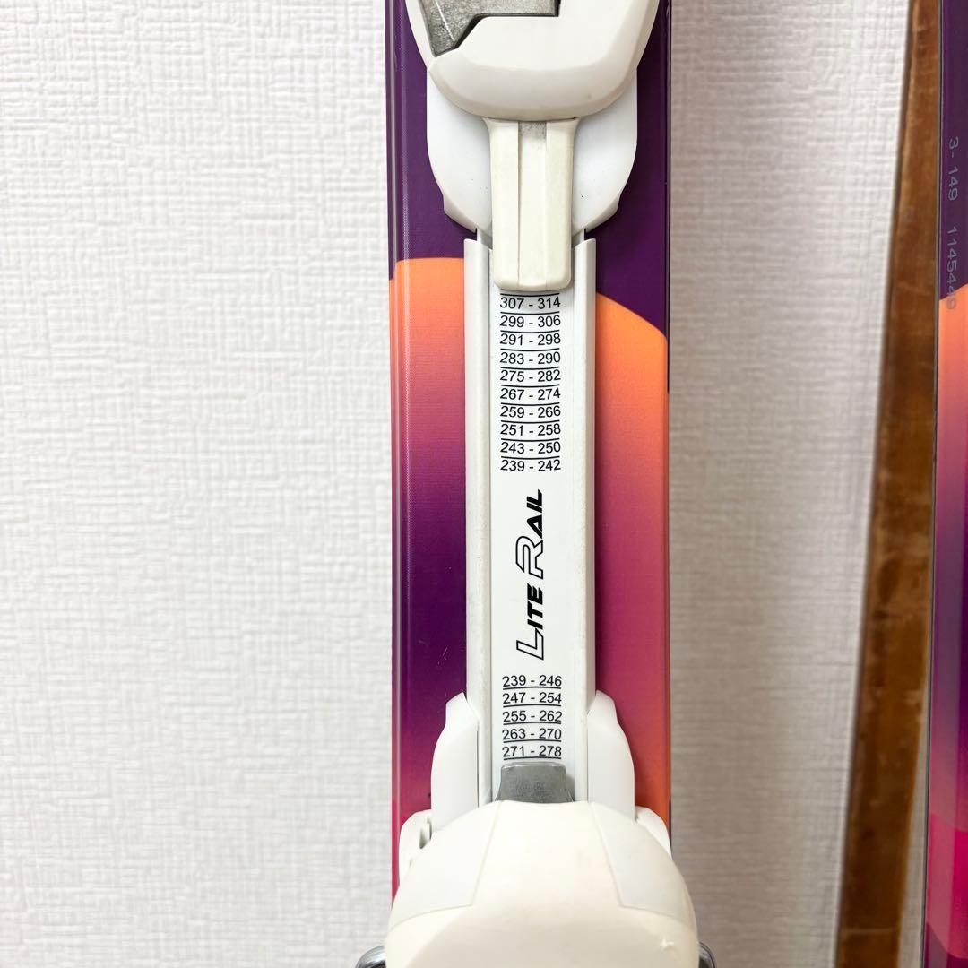 ■HEAD■女性用スキーセット■板149/靴24-24.5/ストック110