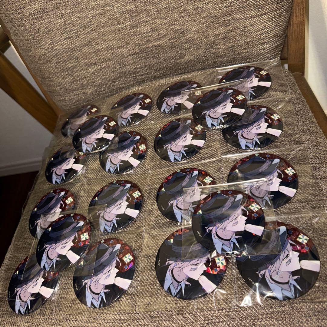 文豪ストレイドッグス　ホログラム缶バッジ C104 中原中也　40点