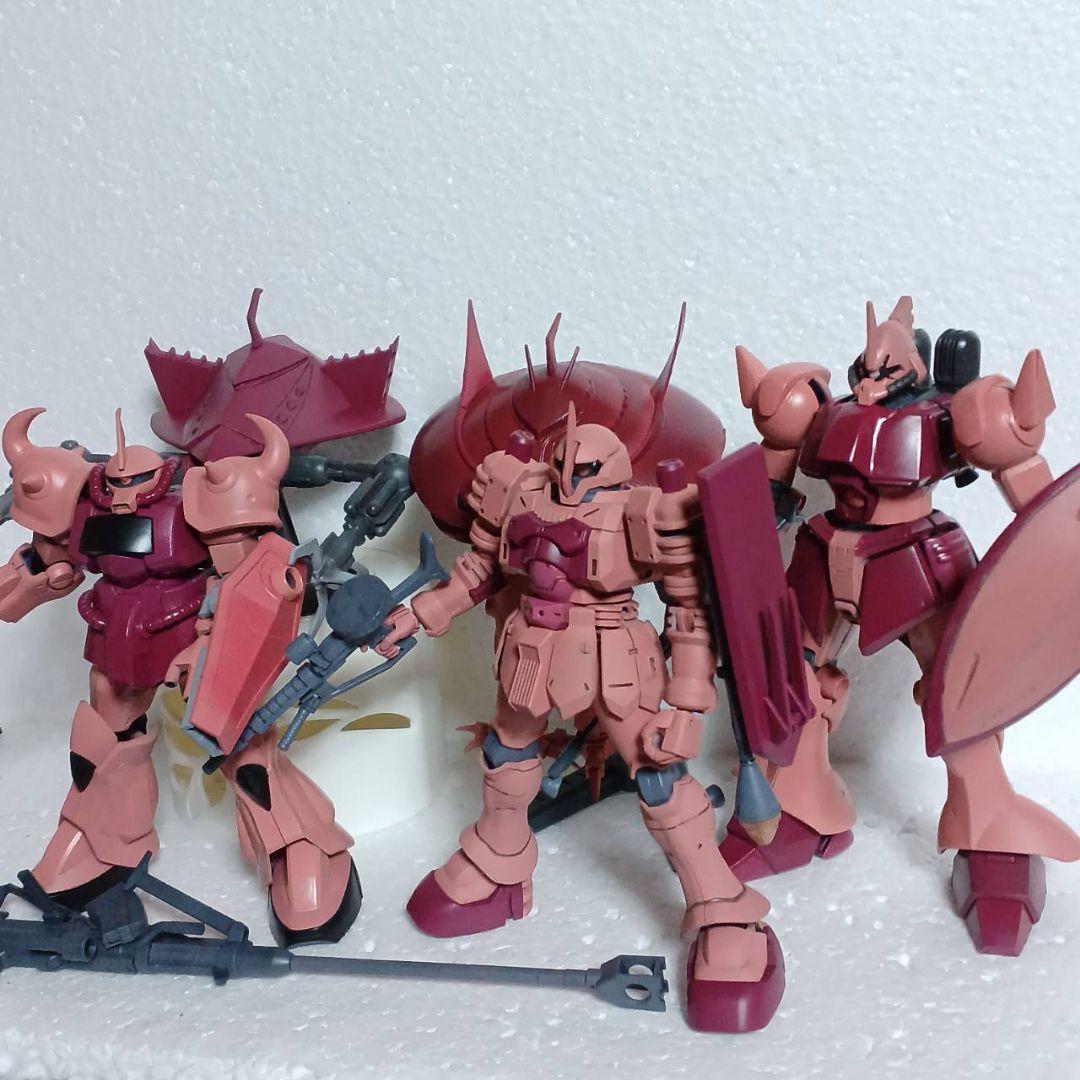 ジークアクス最終回に登場したHG1/144シャア専用5体再現セット