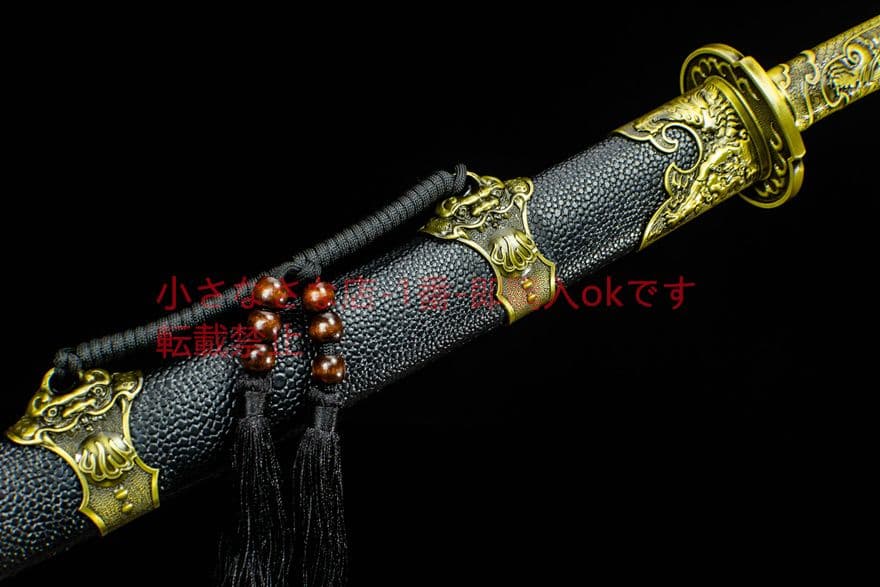 青面獣雁翎刀清刀 古兵器 武具　刀装具　日本刀　模造刀 居合刀