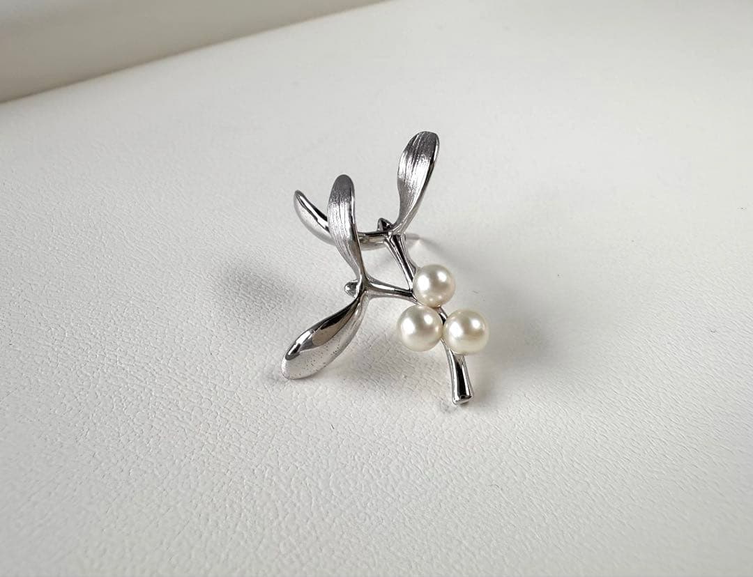 MIKIMOTO アコヤベビーパール ピンプローチ SV