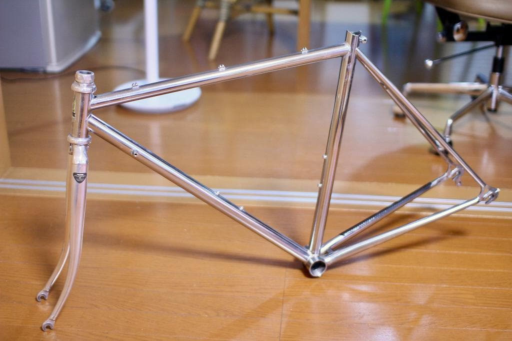 80年代 GHISALLO ギザロ 深谷産業メ ッキ ロードフレーム