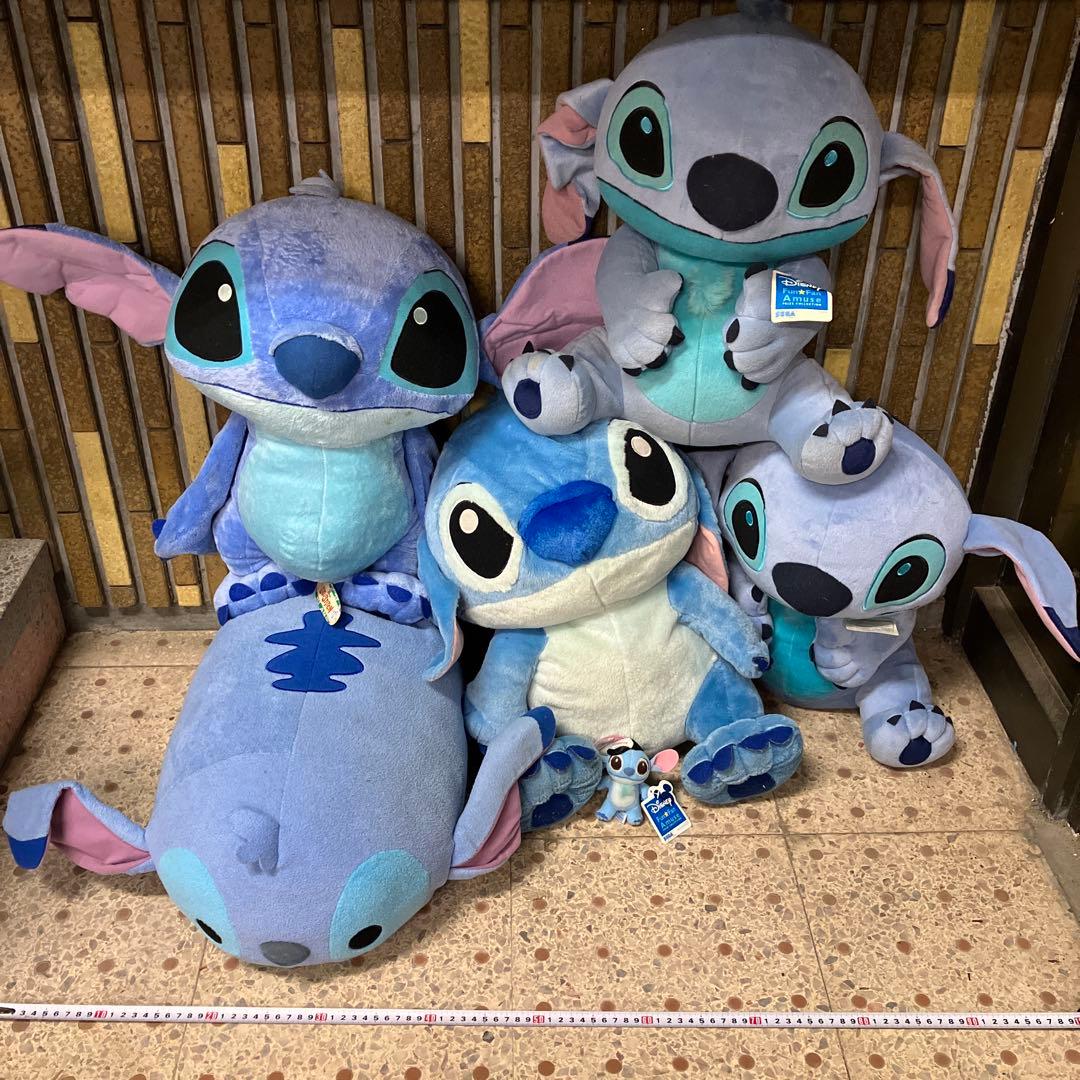 ディズニー スティッチ 超特大ぬいぐるみ まとめ売り 6点セット 玩具 人形