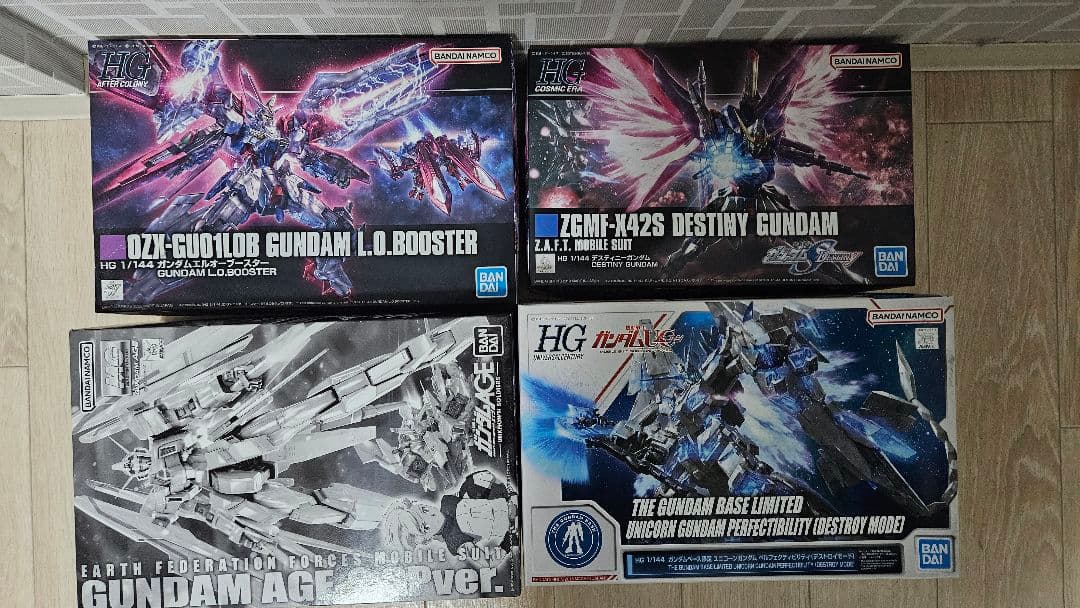 ガンプラセット 4種