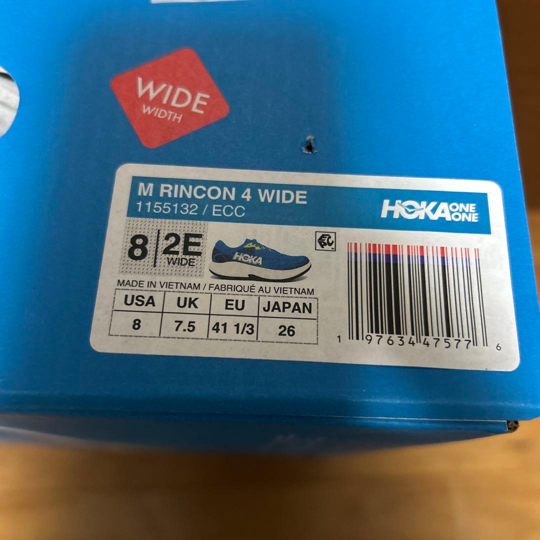 HOKA メンズ26cm RINCON4 WIDE