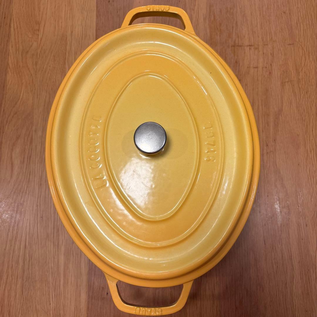 staub ストウブ 「ココット オーバル 33cm」両手鍋