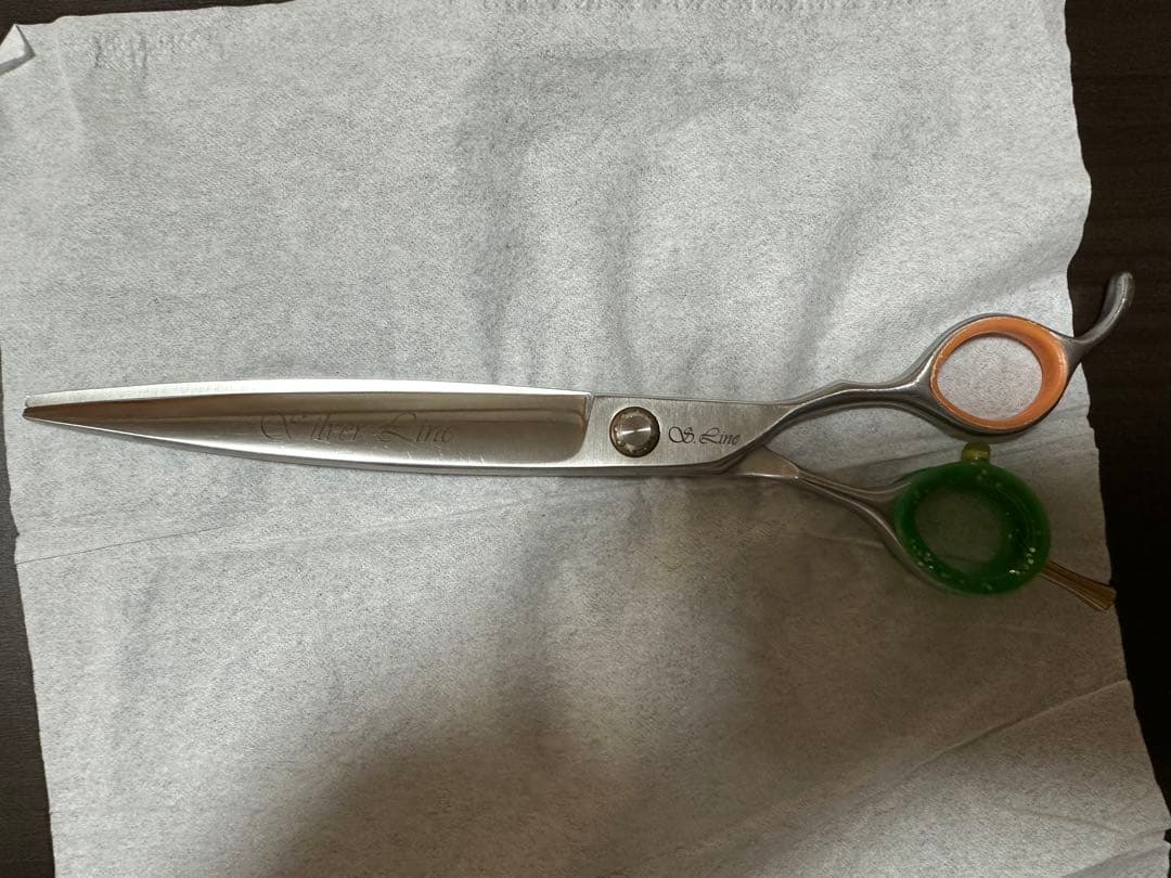 シルバーライン　ギザ刃ストレートハサミ　即購入ok 値引き・値引き依頼不可